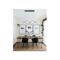 Atman Lugo Μοντέρνο Κρεμαστό Φωτιστικό με Ενσωματωμένο LED σε Μαύρο Χρώμα LEG-22004 BL