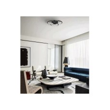 Atman Oviedo Μοντέρνα Μεταλλική Πλαφονιέρα Οροφής με Ενσωματωμένο LED σε Μαύρο χρώμα 40cm LEG-618-3L-BL Atman Oviedo Μοντέρνα Μεταλλική Πλαφονιέρα Οροφής με Ενσωματωμένο LED σε Μαύρο χρώμα 40cm LEG-618-3L-BL