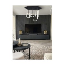 Atman Monaco Μοντέρνο Κρεμαστό Φωτιστικό με Ενσωματωμένο LED σε Μαύρο Χρώμα LEG-2069/3+2-BL Atman Monaco Μοντέρνο Κρεμαστό Φωτιστικό με Ενσωματωμένο LED σε Μαύρο Χρώμα LEG-2069/3+2-BL