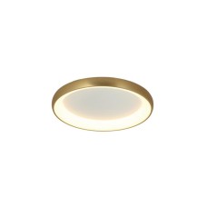 Zambelis Lights Μοντέρνα Μεταλλική Πλαφονιέρα Οροφής με Ενσωματωμένο LED σε Χρυσό χρώμα 40cm 2042