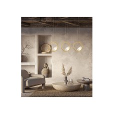 Zambelis Lights Κρεμαστό Φωτιστικό Τρίφωτο Χρυσό 23029