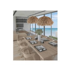 Zambelis Lights Κρεμαστό Φωτιστικό Μονόφωτο για Ντουί E27 Μπεζ 23197