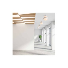 Zambelis Lights Μοντέρνα Γυάλινη Πλαφονιέρα Οροφής με Ενσωματωμένο LED σε Λευκό χρώμα 19cm 20171