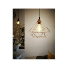 Eglo Tarbes Vintage Κρεμαστό Φωτιστικό Μονόφωτο Πλέγμα με Ντουί E27 σε Χάλκινο Χρώμα Eglo Tarbes Vintage Κρεμαστό Φωτιστικό Μονόφωτο Πλέγμα με Ντουί E27 σε Χάλκινο Χρώμα