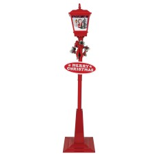 Διακοσμητικό Φανάρι Με Φώς , Μουσική Και Χιόνι , Με Μετασχηματιστή Ip44 , 40 x 40 x 180cm