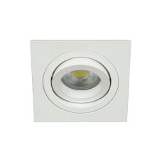 VK Lighting VK/03014G/W Τετράγωνο Μεταλλικό Χωνευτό Σποτ με Ντουί GU10 Κινούμενο σε Λευκό χρώμα 9.3x9.3cm VK Lighting VK/03014G/W Τετράγωνο Μεταλλικό Χωνευτό Σποτ με Ντουί GU10 Κινούμενο σε Λευκό χρώμα 9.3x9.3cm