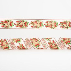 Eurolamp Χριστουγεννιάτικη Κορδέλα Υφασμάτινη Πολύχρωμη 91x6.35cm Eurolamp Χριστουγεννιάτικη Κορδέλα Υφασμάτινη Πολύχρωμη 91x6.35cm