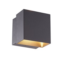 VK Lighting VK/02051/AN/W Στεγανή Επιτοίχια Πλαφονιέρα Εξωτερικού Χώρου με Ενσωματωμένο LED σε Μαύρο Χρώμα VK Lighting VK/02051/AN/W Στεγανή Επιτοίχια Πλαφονιέρα Εξωτερικού Χώρου με Ενσωματωμένο LED σε Μαύρο Χρώμα