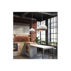 Atman BERLIN   Κρεμαστό Φωτιστικό Μονόφωτο για Ντουί E27 Λευκό ATM-88030