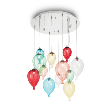 Ideal Lux CLOWN SP12 Κρεμαστό Φωτιστικό για 12 Λαμπτήρες G9 Πολύχρωμο 60x40x170εκ. 100951