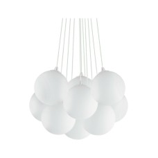 Ideal Lux Mapa Bianco SP11 Κρεμαστό Φωτιστικό για 11 Λαμπτήρες E14 Λευκό 58x58εκ. 131924