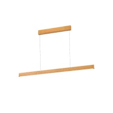 Φωτιστικό LED κρεμαστό Φυσικό ξύλο. 3000K. 41W. 2.466lm. 118cm. CRI>80. IP20 VK/04569/PE/WD/W/118 Φωτιστικό LED κρεμαστό Φυσικό ξύλο. 3000K. 41W. 2.466lm. 118cm. CRI>80. IP20 VK/04569/PE/WD/W/118
