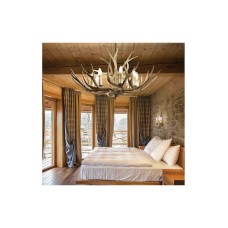 Ideal Lux Πολυέλαιος 8xE14 Ø91cm με Ξύλο Μπεζ 115504 Ideal Lux Πολυέλαιος 8xE14 Ø91cm με Ξύλο Μπεζ 115504