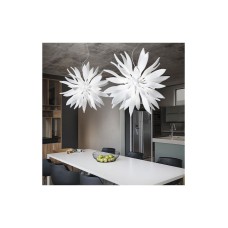 Ideal Lux Leaves SP8 Κρεμαστό Φωτιστικό για 8 Λαμπτήρες G9 Λευκό 63x69.5εκ. 111957