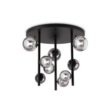 Ideal Lux Πλαφονιέρα Οροφής σε Μαύρο χρώμα 55cm 328416 Ideal Lux Πλαφονιέρα Οροφής σε Μαύρο χρώμα 55cm 328416