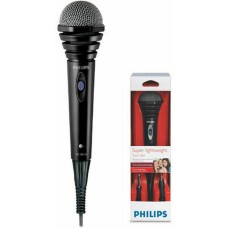Philips Ενσύρματο Μικρόφωνο Karaoke SBCMD110 σε Μαύρο Χρώμα Philips Ενσύρματο Μικρόφωνο Karaoke SBCMD110 σε Μαύρο Χρώμα