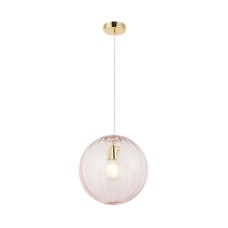 Viokef Diana Κρεμαστό Φωτιστικό Ράγα για Ντουί E27 Ροζ 30x150εκ.