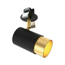 Viokef Ziggy Μονό Σποτ με Ντουί GU10 σε Μαύρο Χρώμα