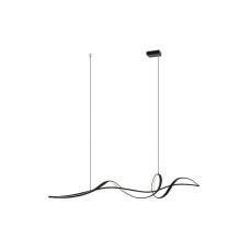 Zambelis Lights Κρεμαστό Φωτιστικό LED με Θερμό Λευκό Φως Ράγα Μαύρο 140x23x226εκ. 23109