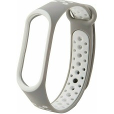 Λουράκι Σιλικόνης Dots (Xiaomi Mi Band 4 / 3) gray-white Λουράκι Σιλικόνης Dots (Xiaomi Mi Band 4 / 3) gray-white