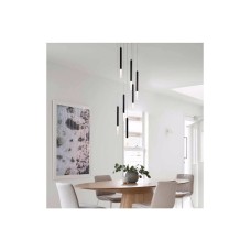 Φωτιστικό Οροφής 4066-7-Black Led 40X200cm 4000Lm 3000K 7x5W Black Inlight