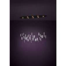 Eglo Κρεμαστό Φωτιστικό LED Ράγα Μαύρο 148x26x220εκ. 390349 Eglo Κρεμαστό Φωτιστικό LED Ράγα Μαύρο 148x26x220εκ. 390349