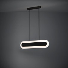 Eglo Fabriano 390013 Κρεμαστό Φωτιστικό LED με Θερμό Λευκό Φως Ράγα Μαύρο 86x150x150εκ.