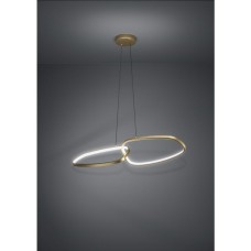 Eglo Lodosa 390205 Κρεμαστό Φωτιστικό LED με Θερμό Λευκό Φως Χρυσό 113x110εκ. Eglo Lodosa 390205 Κρεμαστό Φωτιστικό LED με Θερμό Λευκό Φως Χρυσό 113x110εκ.