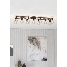 Eglo Speke 43722 Μοντέρνα Μεταλλική Πλαφονιέρα Οροφής με Ντουί E27 σε Μαύρο χρώμα 156cm Eglo Speke 43722 Μοντέρνα Μεταλλική Πλαφονιέρα Οροφής με Ντουί E27 σε Μαύρο χρώμα 156cm