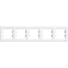 Schneider Electric Asfora Πλαίσιο Διακόπτη 5 Θέσεων Οριζόντιας Τοποθέτησης σε Λευκό Χρώμα EPH5800521 Schneider Electric Asfora Πλαίσιο Διακόπτη 5 Θέσεων Οριζόντιας Τοποθέτησης σε Λευκό Χρώμα EPH5800521