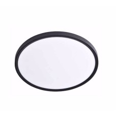 Inlight Πλαστική Πλαφονιέρα Οροφής με Ενσωματωμένο LED 23εκ. Μαύρο 42036-E-Black