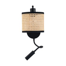 Φωτιστικό Απλίκα LED 3000K 3W +1XE27 Max 40W Μαύρο ZAMBELIS 20355 Φωτιστικό Απλίκα LED 3000K 3W +1XE27 Max 40W Μαύρο ZAMBELIS 20355