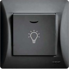 Lineme Μπουτόν Κλιμακοστασίου με Λυχνία σε Μαύρο Χρώμα 50-00107-2 Lineme Μπουτόν Κλιμακοστασίου με Λυχνία σε Μαύρο Χρώμα 50-00107-2