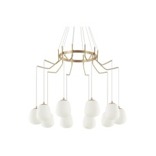 Φωτιστικό Οροφής Karousel 206394 82,5x112/133cm 10xG9 15W Gold Ideal Lux Φωτιστικό Οροφής Karousel 206394 82,5x112/133cm 10xG9 15W Gold Ideal Lux