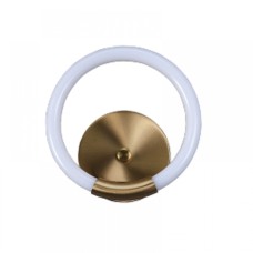 Επιτοίχιο φωτιστικό LED 5W 3000K από χρυσαφί μέταλλο και σωλήνα PVC D:23cm (43017-GL) Επιτοίχιο φωτιστικό LED 5W 3000K από χρυσαφί μέταλλο και σωλήνα PVC D:23cm (43017-GL)