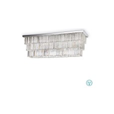 Φωτιστικό Οροφής-Πλαφονιέρα Martinez 166285 103x38x30,5cm 8xE14 40W Chrome Ideal Lux Φωτιστικό Οροφής-Πλαφονιέρα Martinez 166285 103x38x30,5cm 8xE14 40W Chrome Ideal Lux