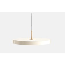 Φωτιστικό Κρεμαστό Led 16w 3000K 1300lm 43x14cm Pearl White-Brass Umage Asteria 2170