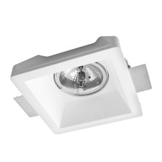 Χωνευτό γύψινο φωτιστικό τετράγωνο βαθύ AR111 G53 VK/09007 Χωνευτό γύψινο φωτιστικό τετράγωνο βαθύ AR111 G53 VK/09007