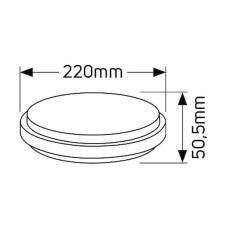 Απλίκα LED 12W 3000K 800lm IP40  Geyer LCL22W12